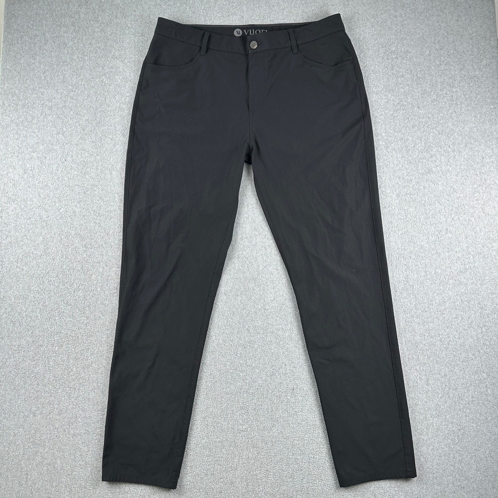 Vuori Pants Mens 36 Meta Pant Black Performance Trousers V430